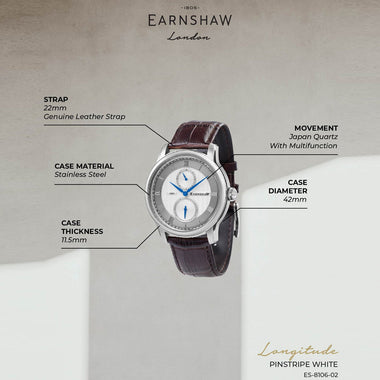Earnshaw Longitude Multifunction Men's Watch -  ES-8106-02