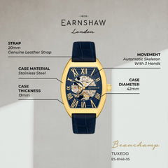 Earnshaw Beauchamp Automatic Skeleton Men's Watch -  ES-8148-05