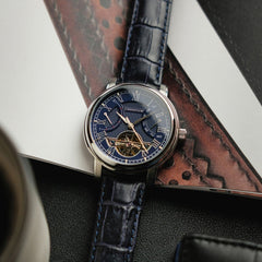 Earnshaw Longcase Double Retrograde Multifunction Men's Watch -  ES-8169-02