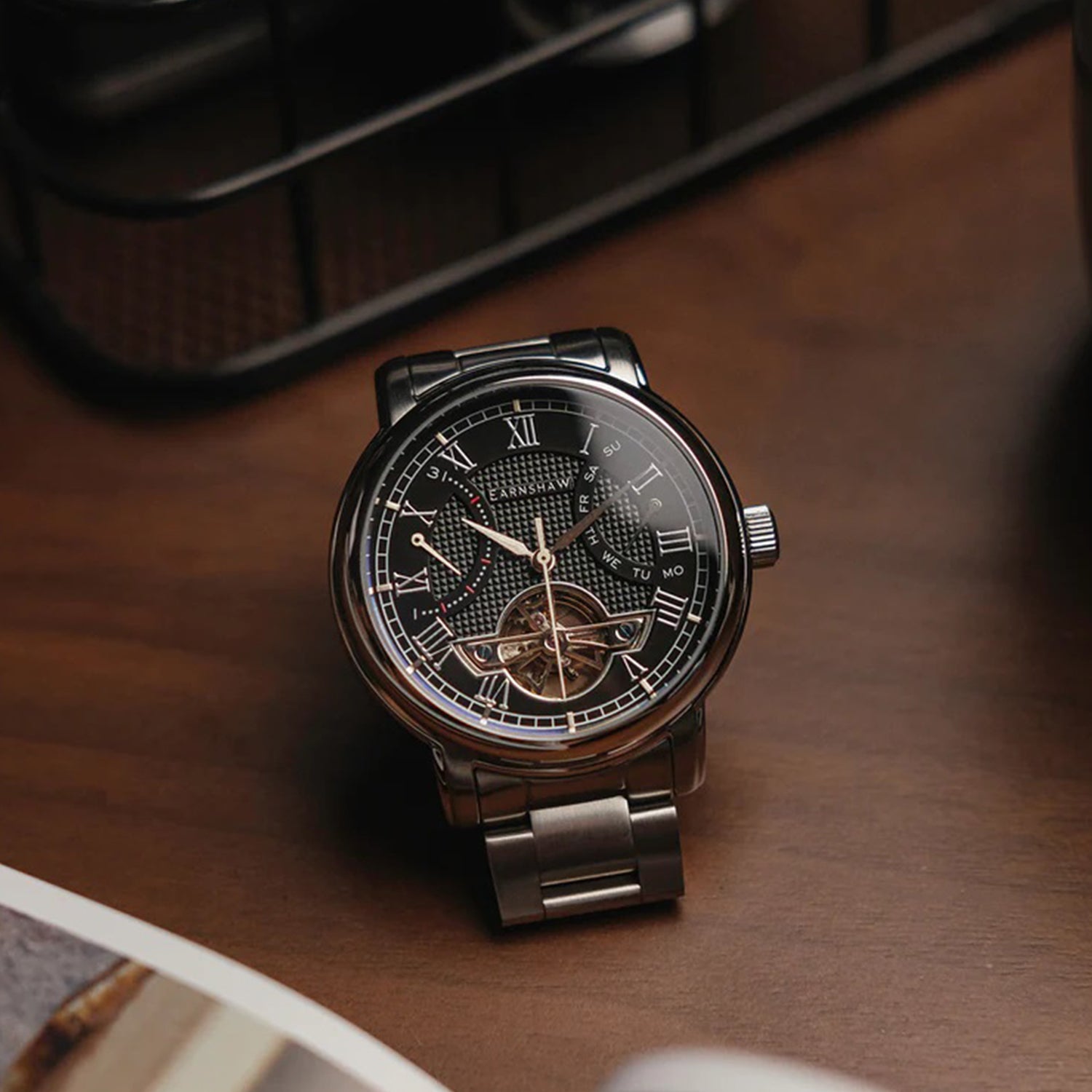 Earnshaw Longcase Double Retrograde Multifunction Men's Watch -  ES-8169-11