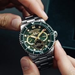 Earnshaw Duncan Grand Date Open Heart  Multifunction Men's Watch -  ES-8174-33