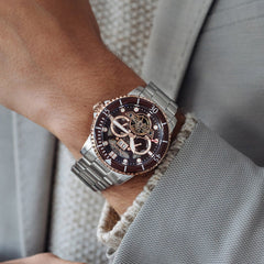 Earnshaw Duncan Grand Date Open Heart  Multifunction Men's Watch -  ES-8174-55