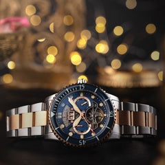 Earnshaw Duncan Grand Date Open Heart  Multifunction Men's Watch -  ES-8174-BB