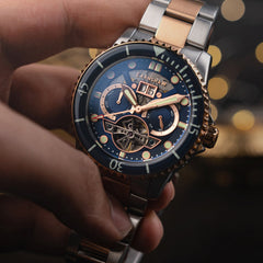 Earnshaw Duncan Grand Date Open Heart  Multifunction Men's Watch -  ES-8174-BB