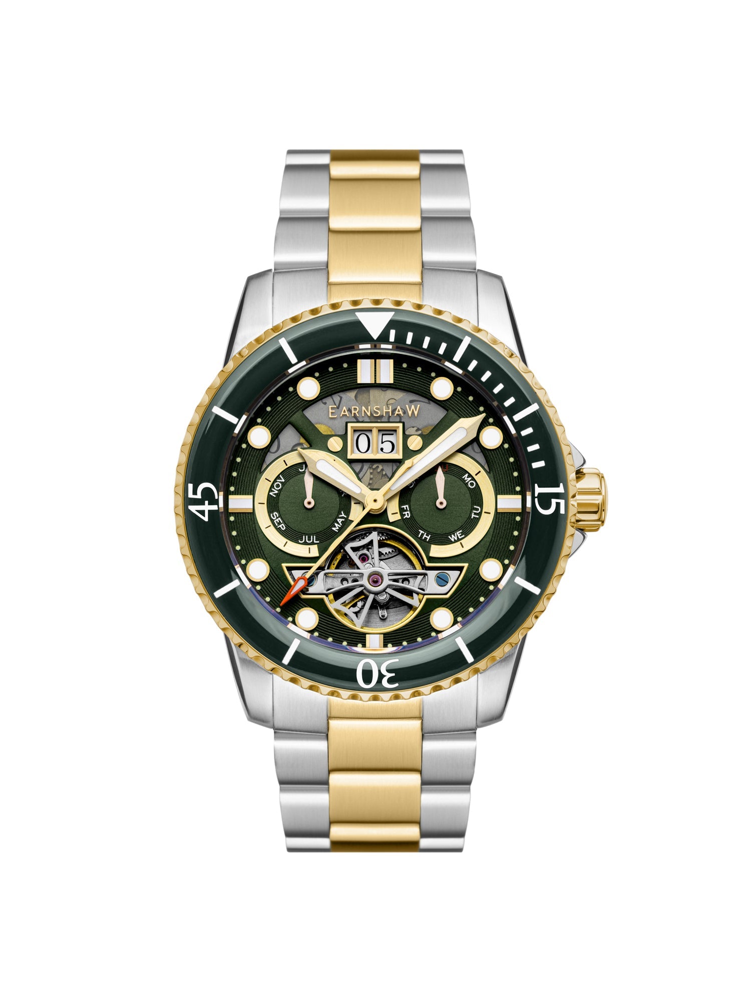 Earnshaw Duncan Grand Date Open Heart  Multifunction Men's Watch -  ES-8174-CC