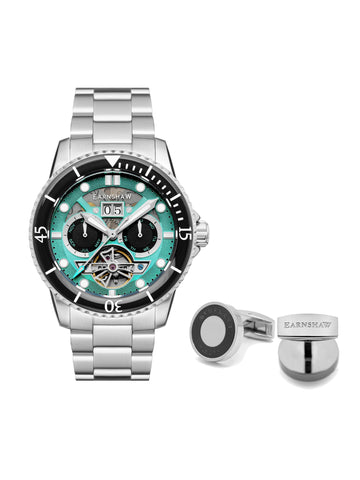 Earnshaw Duncan Grand Date Open Heart Diwali Multifunction Men's Watch -  ES-8174-DD