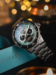 Earnshaw Duncan Grand Date Open Heart Diwali Multifunction Men's Watch -  ES-8174-DD