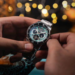 Earnshaw Duncan Grand Date Open Heart Diwali Multifunction Men's Watch -  ES-8174-DD