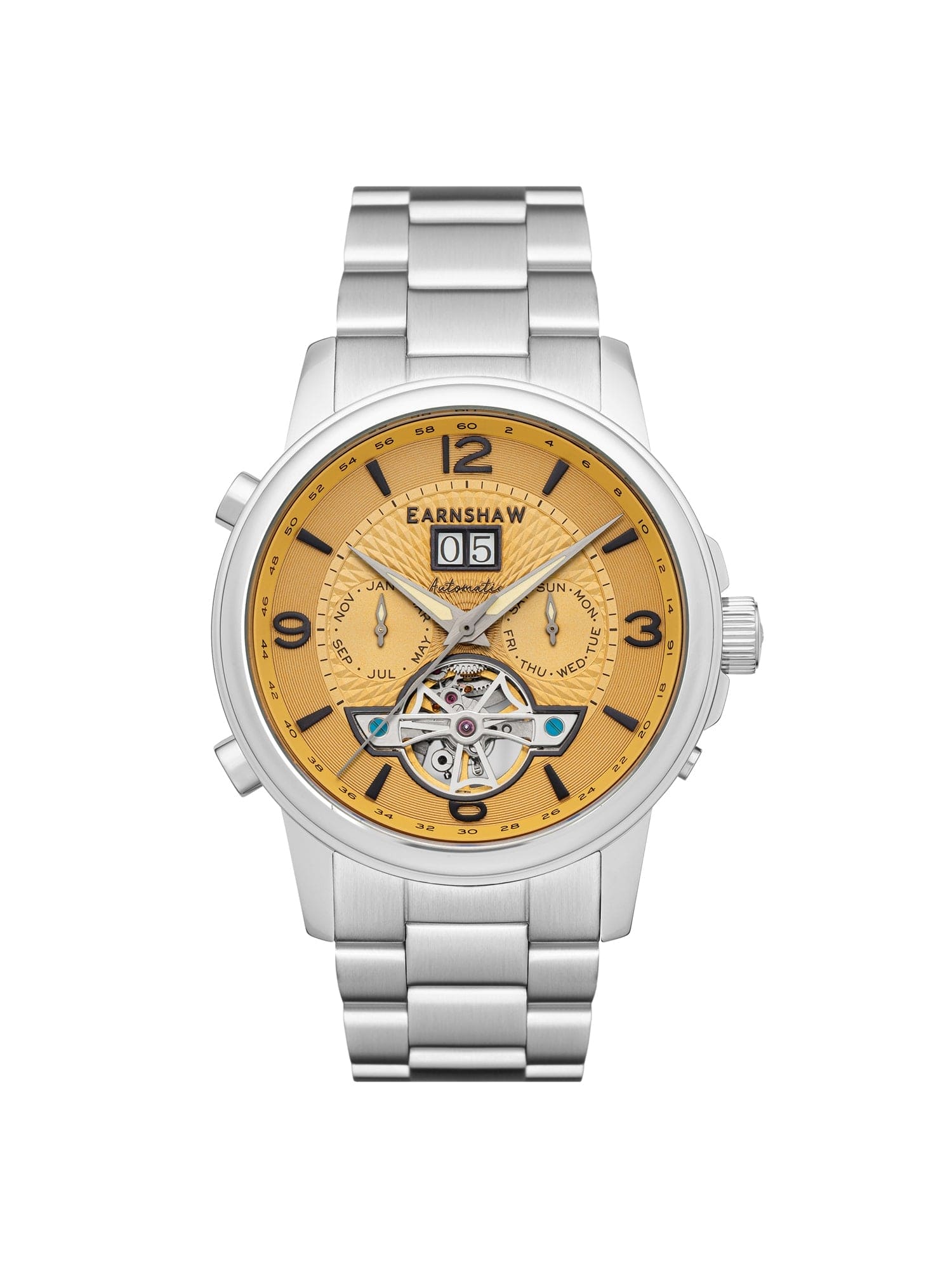 Earnshaw Marylebone Grand Date Open Heart Multifunction Men's Watch -  ES-8177-66