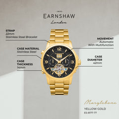 Earnshaw Open Heart Automatic Men's Watch - ES-8177-77