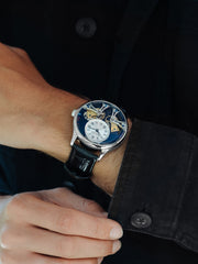 Earnshaw Scientists Faraday Double Barrel Automatic 40 Jewels Men's Watch -  ES-8179-01
