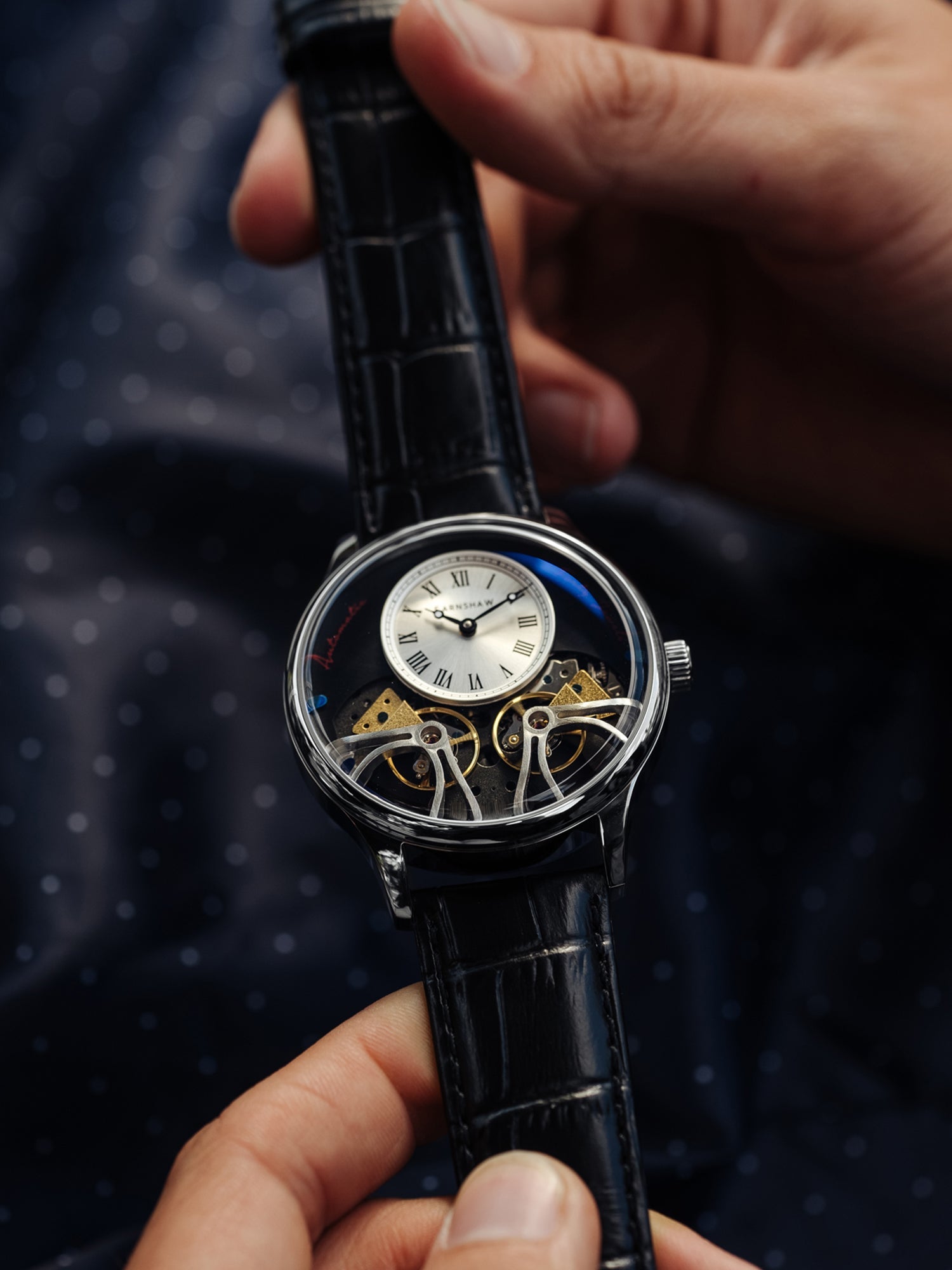 Earnshaw Scientists Faraday Double Barrel Automatic 40 Jewels Men's Watch -  ES-8179-01