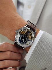 Earnshaw Scientists Faraday Double Barrel Automatic 40 Jewels Men's Watch -  ES-8179-03