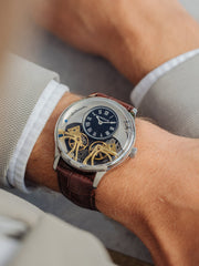 Earnshaw Scientists Faraday Double Barrel Automatic 40 Jewels Men's Watch -  ES-8179-03