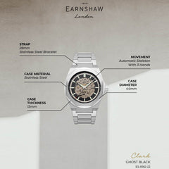 Earnshaw Discovery Clark  Automatic Men's Watch -  ES-8182-22
