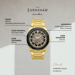 Earnshaw Automatic Skeleton Men's Watch - ES-8182-99