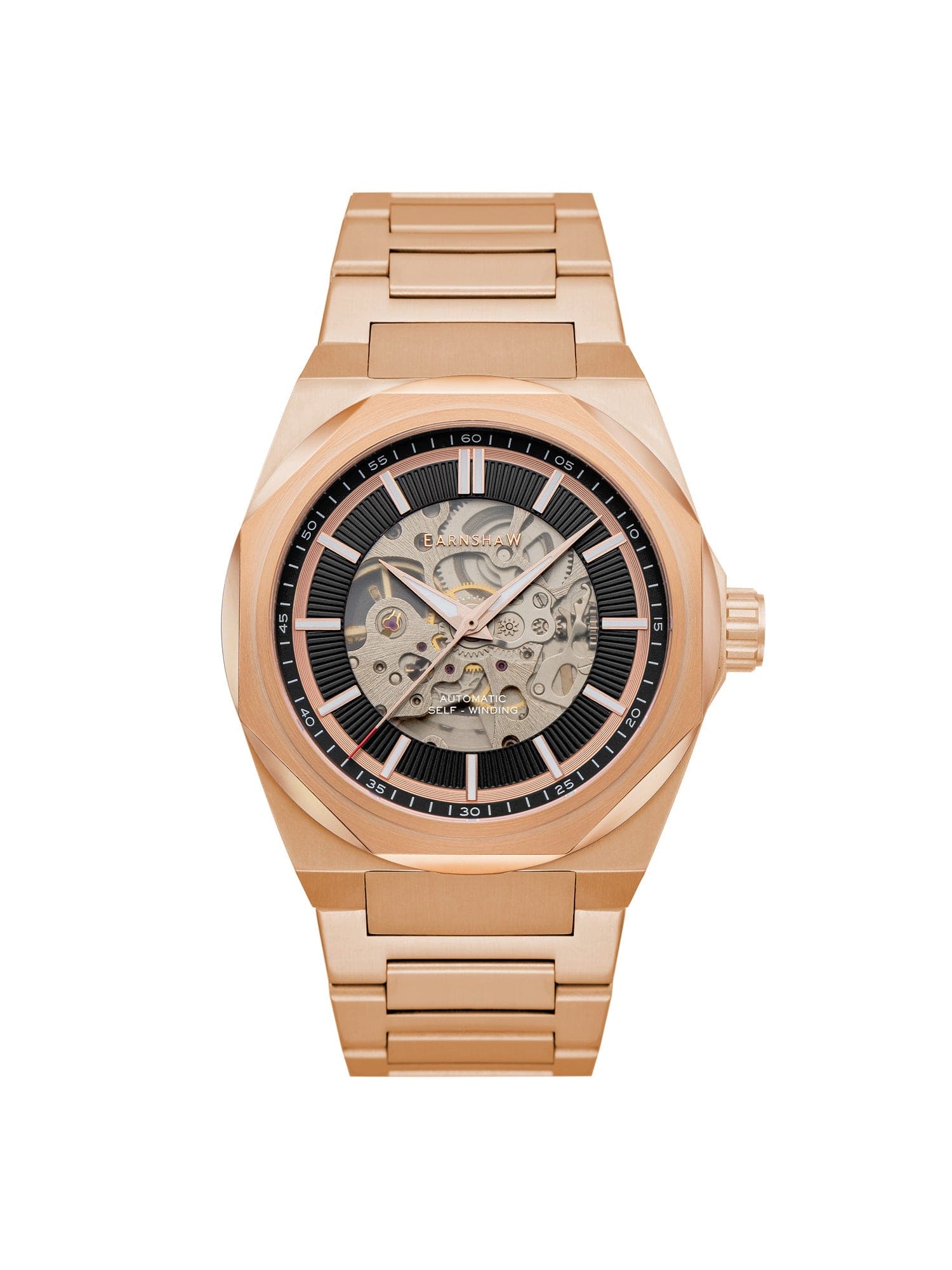 Earnshaw Automatic Skeleton Men's Watch - ES-8182-BB