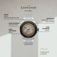 Earnshaw Automatic Skeleton Men's Watch - ES-8183-88