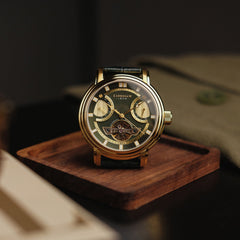 Earnshaw Retrograde Open Heart Automatic Men's Watch -  ES-8184-04
