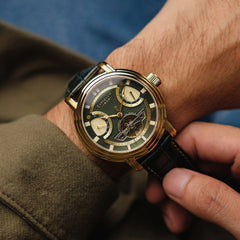 Earnshaw Retrograde Open Heart Automatic Men's Watch -  ES-8184-04