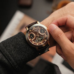 Earnshaw Retrograde Open Heart Automatic Men's Watch -  ES-8184-05