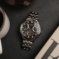 Earnshaw Retrograde Open Heart Automatic Men's Watch -  ES-8184-11