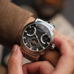 Earnshaw Retrograde Open Heart Automatic Men's Watch -  ES-8184-11