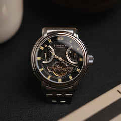 Earnshaw Retrograde Open Heart Automatic Men's Watch -  ES-8184-11