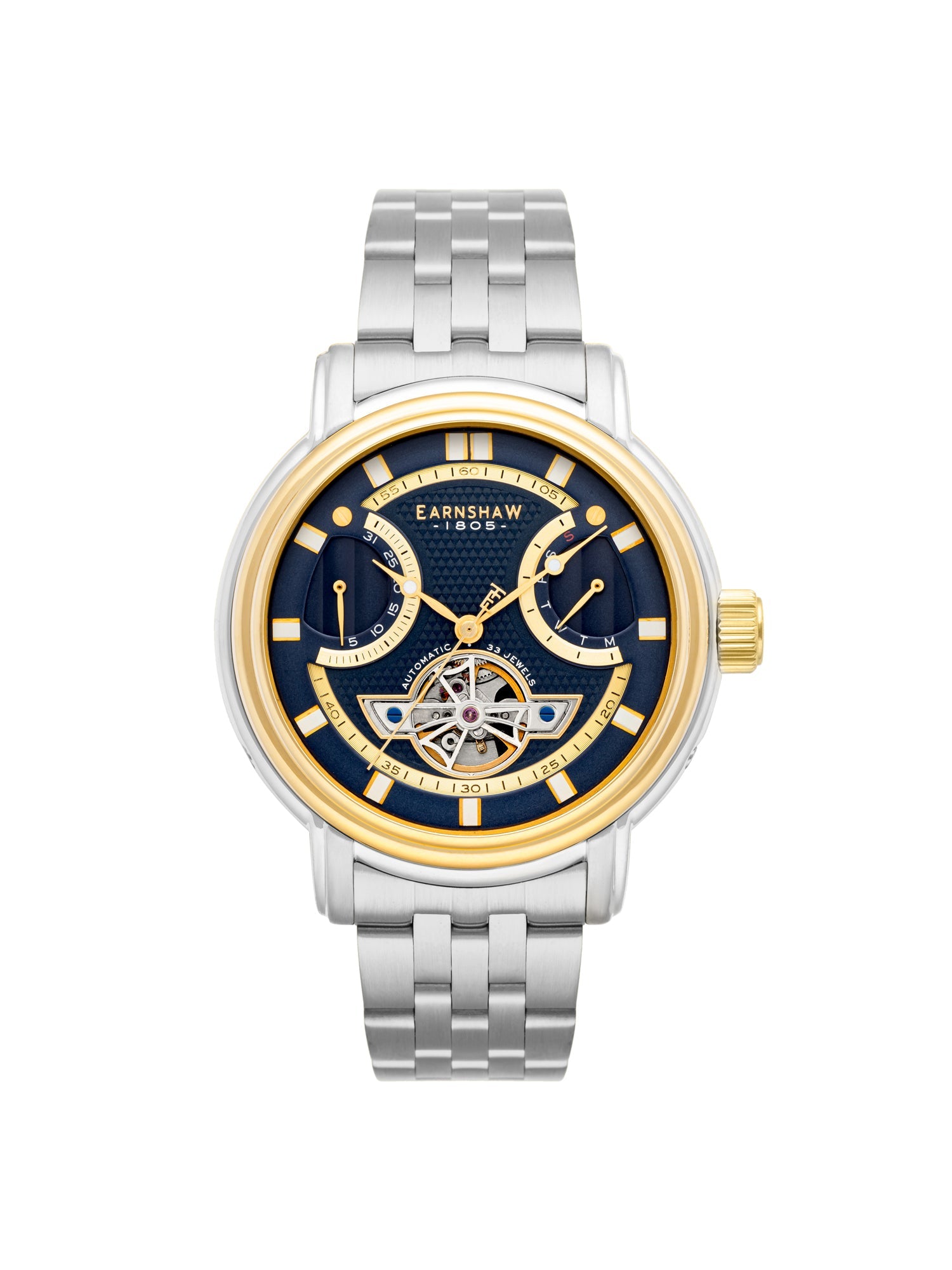 Earnshaw Open Heart Automatic 33 Jewels Men's Watch - ES-8184-66