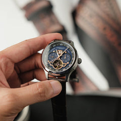 Earnshaw Baron Grand Date Calendar Open Heart Automatic Multifunction Men's Watch -  ES-8187-02