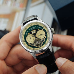 Earnshaw Baron Grand Date Calendar Open Heart Automatic Multifunction Men's Watch -  ES-8187-03