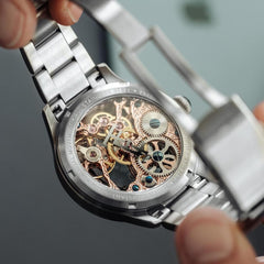 Earnshaw Mechanical Automatic Skeleton Men's Watch - ES-8189-11