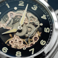 Earnshaw Mechanical Automatic Skeleton Men's Watch - ES-8189-11