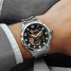 Earnshaw Mechanical Automatic Skeleton Men's Watch - ES-8189-11