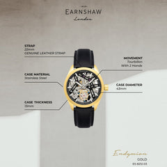 Earnshaw Tourbillon Limited Edition Skeleton Men's Watch - ES-8212-03