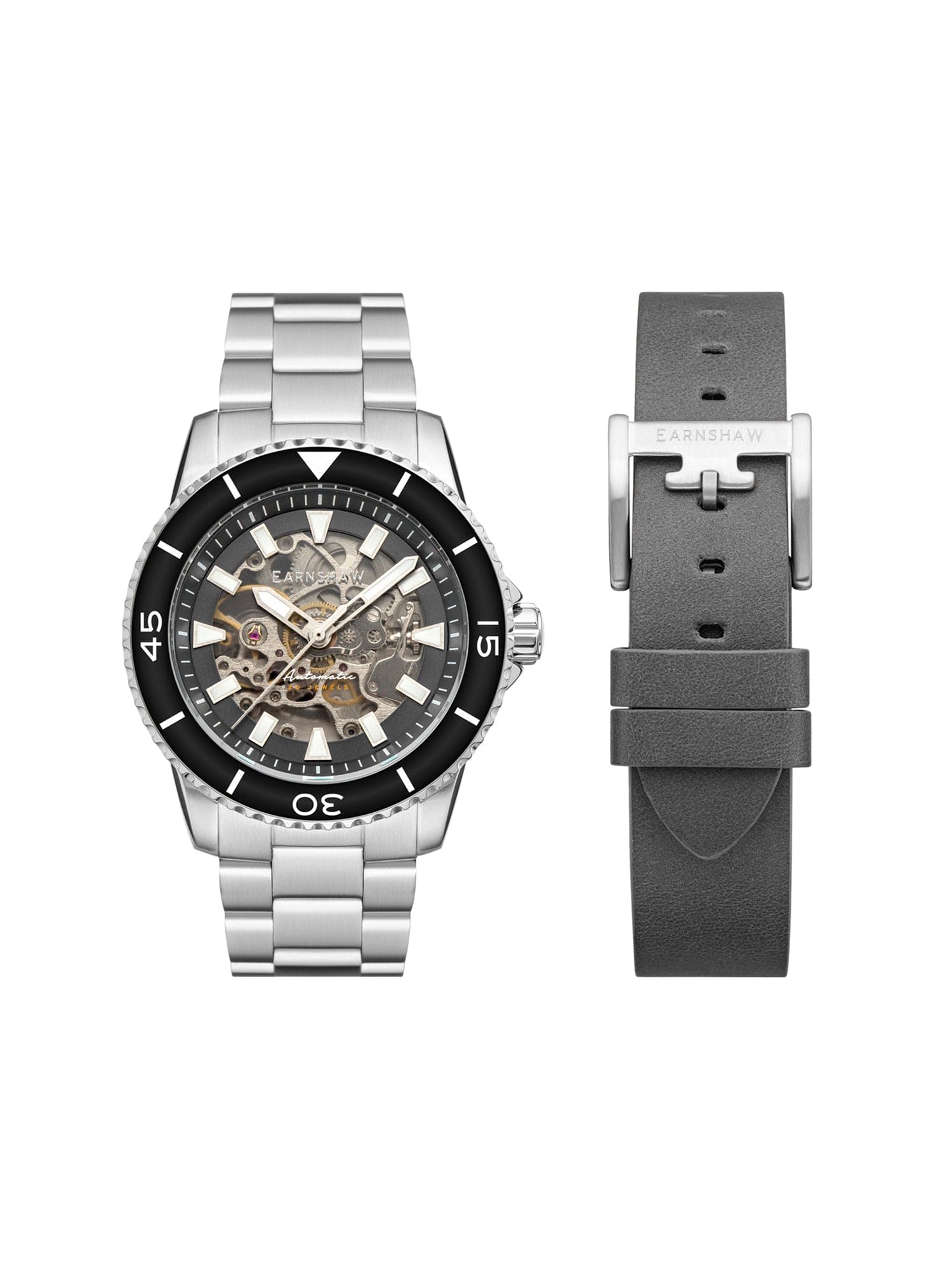 Earnshaw Limited Edition Skeleton Automatic With Additional Strap Men's Watch - ES-8227-22