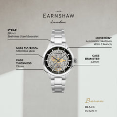 Earnshaw Baron Automatic Men's Watch -  ES-8229-11