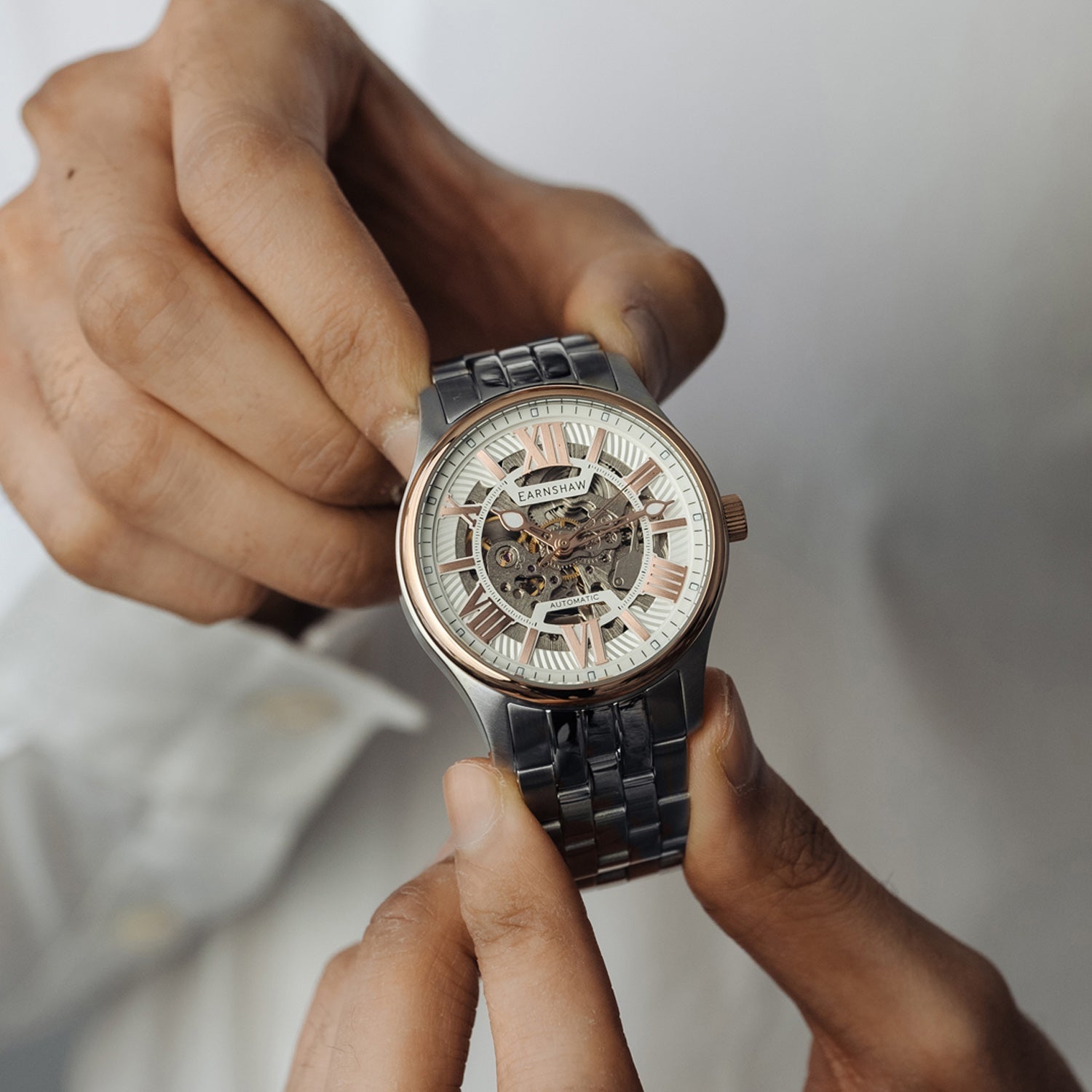 Earnshaw Automatic Skeleton Men's Watch - ES-8240-55