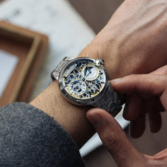 Earnshaw Barallier Dual Time Men's Watch -  ES-8242-11