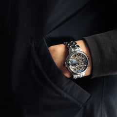 Earnshaw Barallier Dual Time Men's Watch -  ES-8242-22