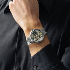 Earnshaw Barallier Dual Time Men's Watch -  ES-8242-33