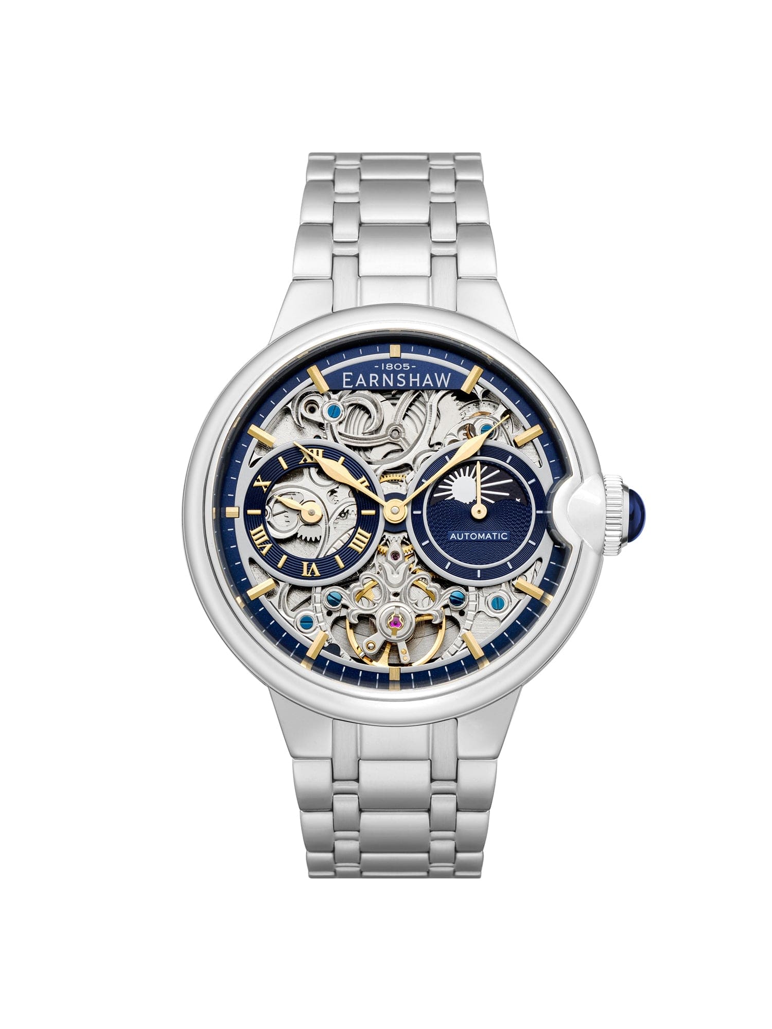 Earnshaw Barallier Dual Time Men's Watch -  ES-8242-33