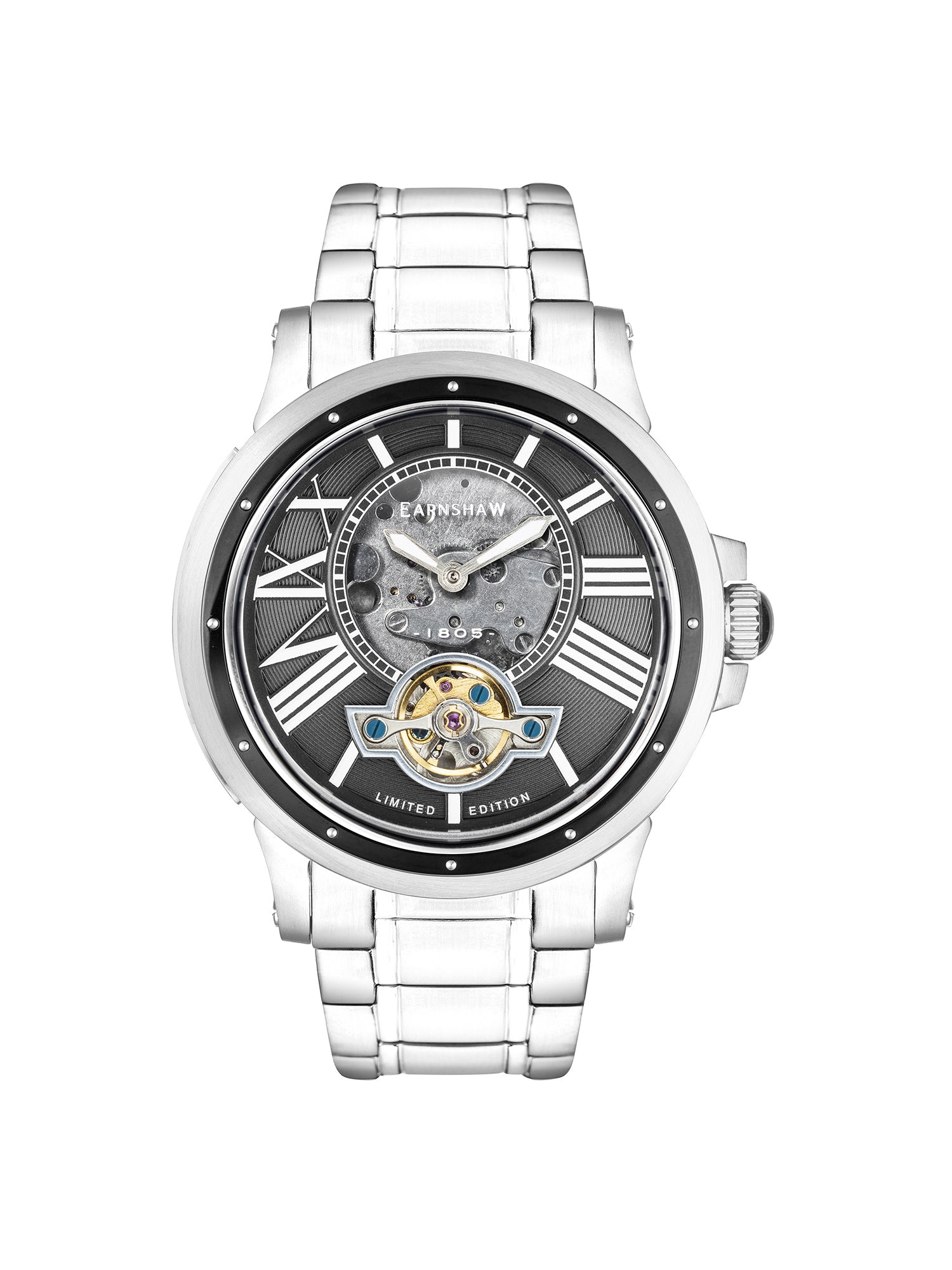Earnshaw Limited Edition Automatic Open Heart Men's Watch - ES-8244-44