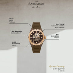 Earnshaw Armstrong Open Heart Automatic Men's Watch -  ES-8252-04