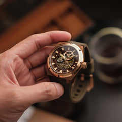 Earnshaw Armstrong Open Heart Automatic Men's Watch -  ES-8252-04