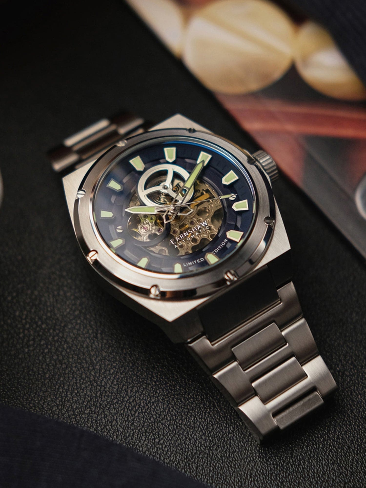 Earnshaw Armstrong Open Heart Automatic Men's Watch -  ES-8252-33