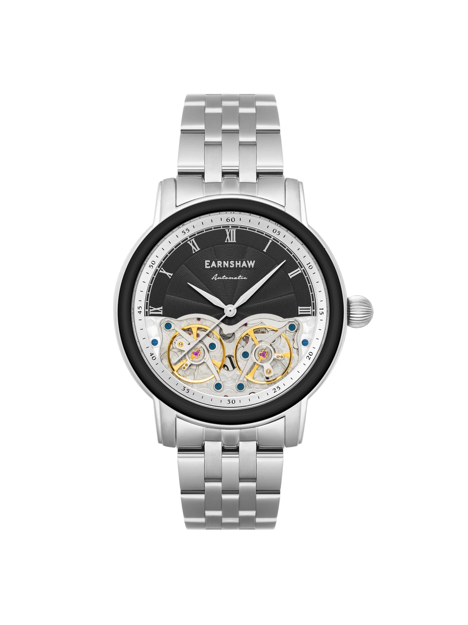 Earnshaw Longitude Double Barrel Automatic Men's Watch -  ES-8255-11