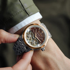 Earnshaw Longitude Double Barrel Automatic Men's Watch -  ES-8255-55