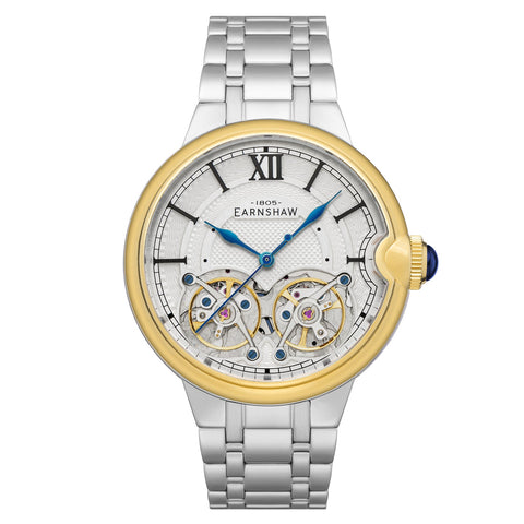 Earnshaw Barralier Double Heart Dual open Heart Men's Watch -  ES-8266-44
