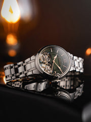 Earnshaw Barralier Double Heart Automatic Men's Watch -  ES-8266-77